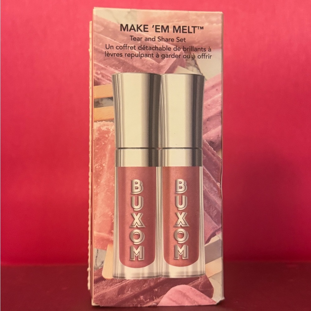 Buxom Make 'Em Melt Lip Gloss Duo - Rose Hues